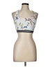 Athleta Floral Ivory Tank Top Size L - photo 1