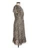Talbots Animal Print Brown Casual Dress Size 6 - photo 4