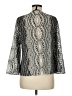BCBGMAXAZRIA Silver Long Sleeve Blouse Size M - photo 2