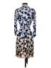 Phoebe Couture 100% Polyester Print Blue Cocktail Dress Size 6 - photo 2