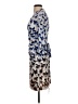 Phoebe Couture 100% Polyester Print Blue Cocktail Dress Size 6 - photo 5