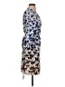 Phoebe Couture 100% Polyester Print Blue Cocktail Dress Size 6 - photo 4