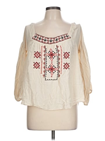 Flying Tomato 3/4 Sleeve Blouse (view 1)