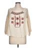 Flying Tomato 100% Rayon Ivory 3/4 Sleeve Blouse Size M - photo 1