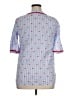 Vineyard Vines 100% Cotton Blue Short Sleeve Blouse Size 16 - photo 2