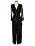 MSK 100% Polyester Stars Black Jumpsuit Size L (petite) - photo 1