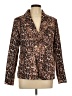 Lioness 100% Polyester Animal Print Brown Blazer Size L - photo 1
