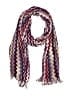 Missoni 100% Wool Chevron-herringbone Purple Scarf One size - photo 1