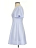 Shein 100% Polyester Solid Blue Cocktail Dress Size 2 - photo 5