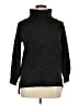 Ann Taylor LOFT Metallic Black Turtleneck Sweater Size XL (petite) - photo 1