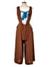 JOA Solid Brown Jumpsuit Size L - photo 2
