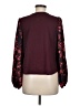 Nine West Burgundy Long Sleeve Blouse Size M - photo 2