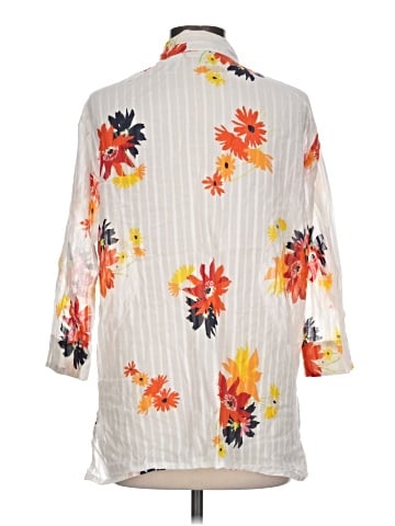 Lizsport 3/4 Sleeve Button-Down Shirt (view 2)