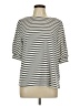 H&M Stripes Gray 3/4 Sleeve Top Size L - photo 1