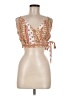 B.O.G Collective 100% Polyester Orange Sleeveless Blouse Size M - photo 1