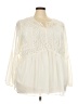 Stylus Ivory 3/4 Sleeve Blouse Size 3X - photo 1