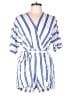 VICI 100% Rayon Stripes White Romper Size L - photo 1