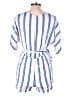 VICI 100% Rayon Stripes White Romper Size L - photo 2
