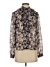 H&M Floral Black Long Sleeve Blouse Size 2 - photo 1
