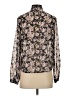 H&M Floral Black Long Sleeve Blouse Size 2 - photo 2