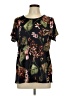 Lavish Black Short Sleeve Blouse Size L - photo 1