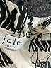 Joie 100% Silk Animal Print Ivory Blouse Size L - photo 7