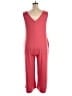 Unbranded Solid Red Pink Jumpsuit Size XXL - photo 2