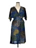 Assorted Brands Print Blue Cocktail Dress Size 1X - photo 1