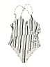 Unbranded Stripes Ivory One Piece Swimsuit Size XXL - photo 1