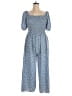 Unbranded 100% Polyester Hearts Blue Jumpsuit Size 3X - photo 1