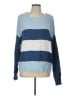 Lucky Brand Color Block Blue Pullover Sweater Size L - photo 1