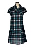 Papillon Plaid Teal Casual Dress Size M - photo 1
