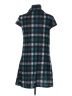Papillon Plaid Teal Casual Dress Size M - photo 2