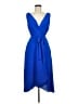 DKNY 100% Polyester Blue Cocktail Dress Size 8 - photo 1