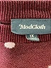 ModCloth Polka Dots Burgundy Pullover Sweater Size 1X - photo 7