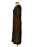 Lush Animal Print Brown Casual Dress Size L - photo 5