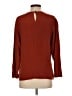 Neiman Marcus 100% Silk Brown 3/4 Sleeve Top Size 8 - photo 2
