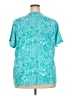 Basic Editions 100% Cotton Teal Short Sleeve Top Size 2X - photo 2