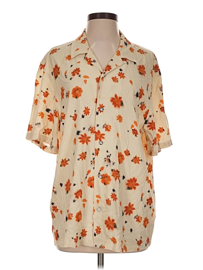 Pre-owned Rag & Bone Short Sleeve Blouse In Orange