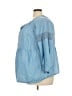 Old Navy 100% Lyocell Blue 3/4 Sleeve Blouse Size 3X - photo 5