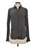 SPANX 100% Silk Gray Long Sleeve Silk Top Size S - photo 1