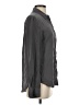 SPANX 100% Silk Gray Long Sleeve Silk Top Size S - photo 4
