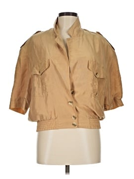 August Silk 3/4 Sleeve Button-Down Shirt (view 1)
