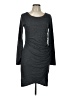 Leith Solid Gray Casual Dress Size L - photo 1