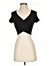 Shein Black Short Sleeve T-Shirt Size 2 - photo 1