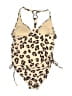 Kona Sol Animal Print Tan One Piece Swimsuit Size S - photo 2