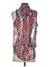 Bisou Bisou 100% Polyester Teal Sleeveless Blouse Size XS - photo 2