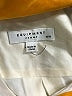 Equipment Color Block Ivory Long Sleeve Silk Top Size M - photo 7