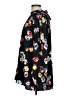 Ann Taylor 100% Polyester Floral Black Long Sleeve Blouse Size L (tall) - photo 5