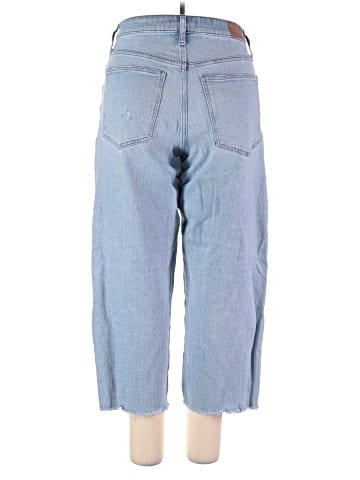 Madewell The Curvy Perfect Vintage Wide-Leg Crop Jean in Altoona Wash: Raw-Hem Edition (view 2)